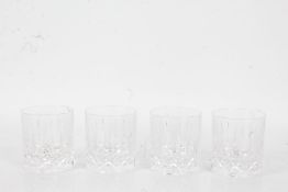 Waterford Nocturne, four crystal glass tumblers (4)