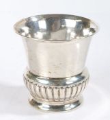 Edward VII silver beaker, London 1906, maker Edward Barnard & Sons Ltd. the tapering bowl with