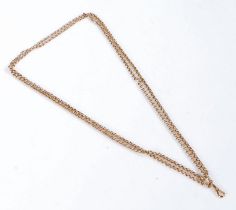 9 carat gold belcher chain, weight 23.8 grams