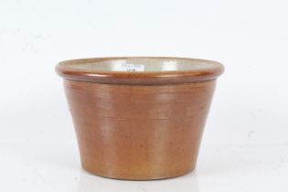 20th century stoneware bowl, unmarked, 22.5cm diameter