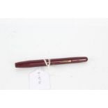 Waterman's fountain pen, in maroon, with 14ct gold nib