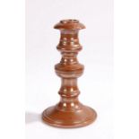 Rare 19th Century stoneware candlestick, 21cm high