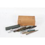 Collection of various pens to include Mabie Todd & Co. Swan, Nova fountain pen, Platignum fountain