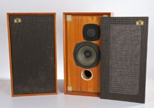 Pair of Castle acoustics limited Richmond speakers, mahogany cased, 25 watts power handling S/N