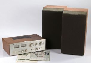 Rotel RA-314 Stereo intergrated Amplifier Serial number 101844903, together with a pair of Jamo