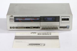 JVC Stereo Cassette Deck KD-D10 B/E together with instruction book, Serial number 12711097