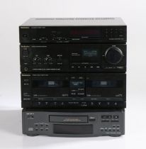 Technics SA-X900L Double Cassette, LW/MW/FM tuner and Receiver Hi-Fi unit with Sony CDP-N33 CD
