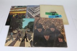 5 x Beatles LPs. Abbey Road (PCS 7088). The Beatles At The Holywood Bowl (EMTV4). Beatles For