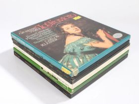 12 x Classical LP box sets.Bonynge/London Symphony Orchestra - Verdi: Rigoletto (SET 542-4).