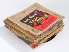 Mixed Country Dance / Jazz 10" 78rpm records together with 2 x 7" singles to include Louis Armstrong