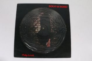Philip Lynott - Solo In Soho LP (PHIL 1), picture disc.