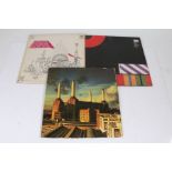 3 x Pink Floyd LPs. Animals (SHVL 815), gatefold sleeve, early pressing. The Final Cut (SHPF
