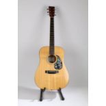 Sigma DM-2 Dreadnought acoustic Guitar with hard case. Serial Number: 8106346.