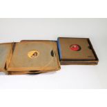 Abum containing 12" 78s by Enrico Caruso, HMV red and yellow labels DB113, DB125, DB616, DB640,