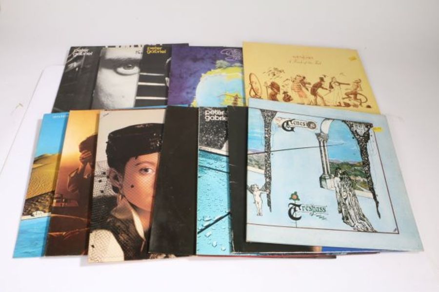 13 x Prog Rock LPs Artists to include Peter Gabriel, Genesis, Wishbone Ash.
