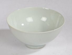 Chinese porcelain bowl, Ming dynasty, the bowl with a stepped foot and double blue glaze mark to the