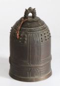 Chinese archaic bronze bell, in the Yong Zhong style, late Western Zhou/early Eastern Zhou dynasty