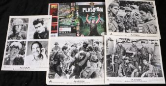 Press release photographs for the film "Platoon" Starring Willem Defoe and Charlie Sheen (5)
