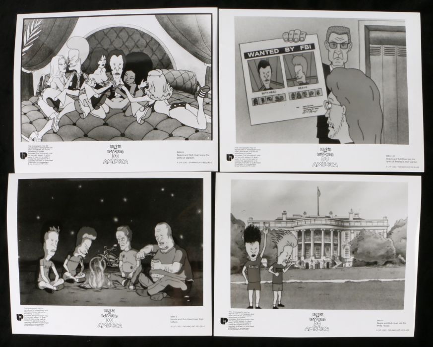 Press release photographs for the film Beavis and Butthead Do America, four photographs  Provenance: