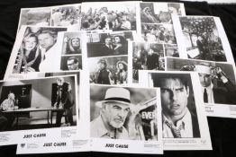 Press release photographs for the films "just cause", "internal affairs", "the jackal", "