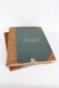 Two large ledgers, "General District Rate and Water Charges" 1917-18 and 1918-19, with hand