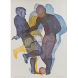 Barbara Newcomb (American/British, 1936-2020) Football Players VII, 113/30, pencil signed and