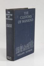 Lillian Eichler "The Customs Of Mankind" 1st Edition published by Garden City Publishing Co Inc