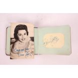 Autographs to include Eunice Gayson twice who is considered the first James Bond Bond Girl (Qty)