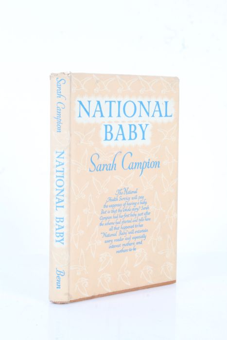 Sarah Campion "National Baby" 1st Edition with dust cover published by Ernest Benn Ltd 1950