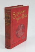 Sunlight Year Book 1898 the red hard back with gilt writing to the front together with a globe to