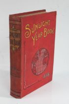 Sunlight Year Book 1898 the red hard back with gilt writing to the front together with a globe to