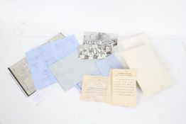 Collection of Ephemera to include income tax form 1864 fourth quarter, two photographs of 20th