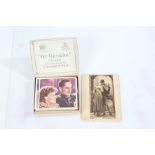 Cigarette cards to include Godfrey Philips Ltd. famous love scenes complete set of 36 cards, loose