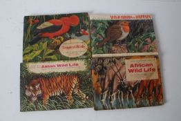 Brooke Bond picture cards "Wild Birds of Britain, Asian Wildlife, African Wildlife and Tropical