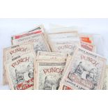 Collection of ephemera to include Punch newspapers dating from 1915 to 1940s also including