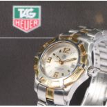 Tag Heuer Professional 200 meters ladies bi-metal wristwatch, model no. WN1353.BD0342, the signed