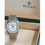 Rolex Oyster Perpetual Datejust ladies bi-metal wristwatch, model no.68273, watch no. W117429, the