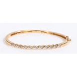 An 18ct yellow gold diamond set bracelet. Approx. total diamond carat weight: 0.50cts. Colour: H-