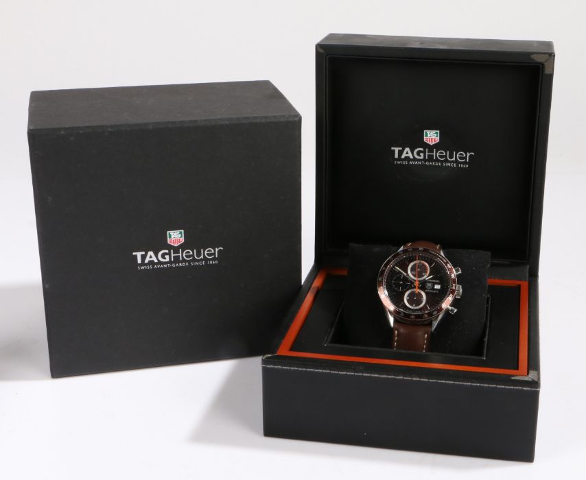 Tag Heuer Carrera chronograph stainless steel gentleman's wristwatch, model no. CV2013-2, circa - Image 2 of 3