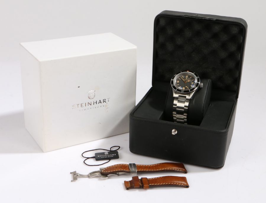 Steinhart Ocean One Vintage gentleman's stainless steel wristwatch, circa 2014, the signed black - Image 3 of 3