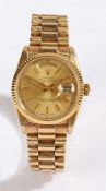 Rolex Oyster Perpetual Day-Date 18 carat gold gentleman's wristwatch, model no. 18038, case no.