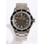 Steinhart Ocean One Vintage gentleman's stainless steel wristwatch, circa 2014, the signed black