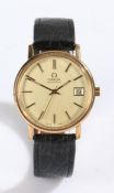 Omega Automatic rolled gold gentleman's wristwatch, case no. 1660202, circa 1978, the signed gilt