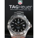 Tag Heuer Aquaracer Calibre 5 stainless steel gentleman's wristwatch, watch ref. WAP2010, case