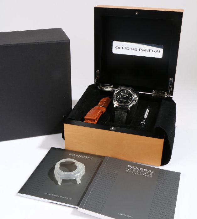 Panerai Luminor 44 Marina gentleman's stainless steel wristwatch, ref. PAM00111, watch no. - Image 3 of 3