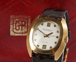 Girard-Perregaux Chronometer HF Gyromatic 18 carat gold gentleman's wristwatch, circa 1970, the
