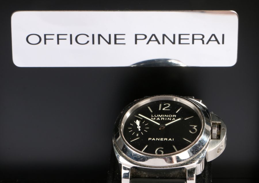 Panerai Luminor 44 Marina gentleman's stainless steel wristwatch, ref. PAM00111, watch no. - Image 2 of 3