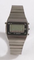 Omega Constellation Quartz Calibre LCD 1620 gentleman's stainless steel wristwatch, ref. 196.0103,