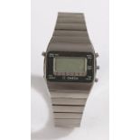 Omega Constellation Quartz Calibre LCD 1620 gentleman's stainless steel wristwatch, ref. 196.0103,