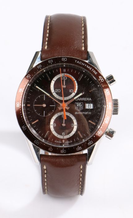Tag Heuer Carrera chronograph stainless steel gentleman's wristwatch, model no. CV2013-2, circa - Image 3 of 3